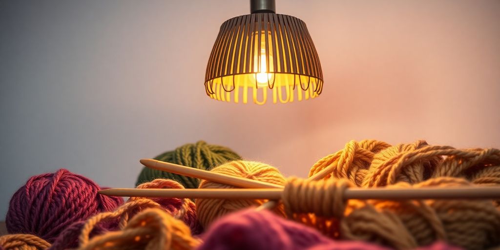 Umhängelampe zum Stricken